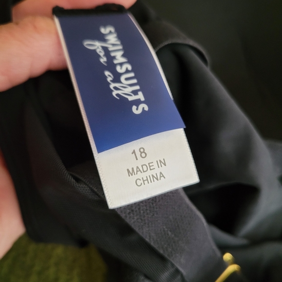 Nwt Side drawstring Bandeau Tankini Swimsuits For All Sz 18 - Picture 8 of 9